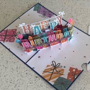 NEW Colorful Birthday Pop-Up Card